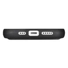 iCARER 2v1 usnjen etui z zaponko za iPhone 14 Plus Anti-RFID Oil Wax Wallet Case črn