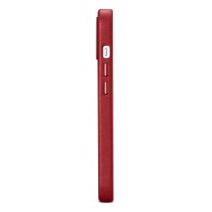iCARER Etui iz naravnega usnja za iPhone 14 Plus MagSafe Case Leather rdeč