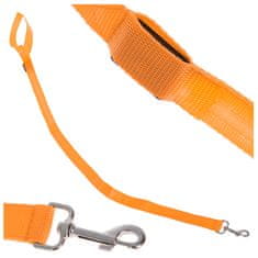 Ikonka Aga LED Svetleči povodec 120cm Oranžna