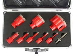 MAR-POL Diamantni kronski svedri, set, 6, 8, 10, 12, 20, 35, 45, 68 mm M22594