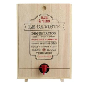 Northix Lesena škatla za vino Bag-in-box - 5 litrov