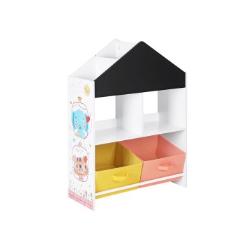 VASAGLE Otroška knjižna omara z risalno desko GKR320W01