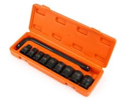 BJC Vtičnica 10-24mm, 1/2", komplet 10 kosov, CrMo, 6-robni v ohišju M58235