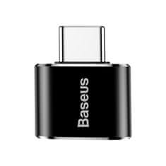 BASEUS adapter USB na USB Type-C 2,4A (črn)