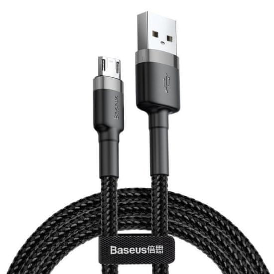 BASEUS Kabel USB-Mikro USB Cafule 2A 3 m (črna/siva)