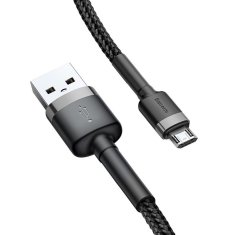 BASEUS Kabel USB-Mikro USB Cafule 2A 3 m (črna/siva)