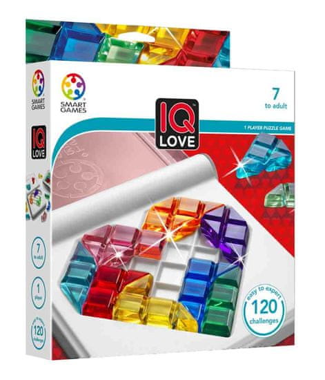 Smart Games IQ Love, srček, 120 izzivov