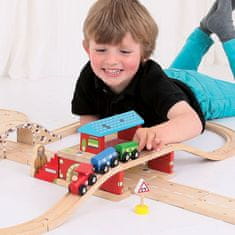 Bigjigs Rail Železniška postaja Bigjigs čez cesto