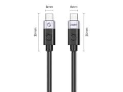 Orico CC240-40 kabel USB-C v USB-C, USB4, 40 Gbps, PD, 1.5 m (CC240-40-15-BK-BP)