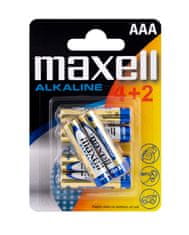 Maxell Baterija LR03 AAA 4+2 6/1
