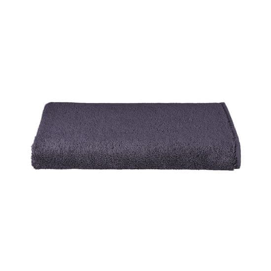 Ch. Fischbacher PURE bombažna brisača z ozkim robom 70 x 140 cm, modro - vijolična