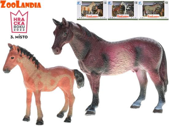 Zoolandia konj z žrebetom 10-15 cm in dodatki