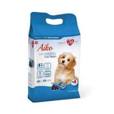 AIKO SOFT CARE Active Carbon 60x90cm 10 kosov higienska podloga za pse z aktivnim ogljem s štirimi nalepkami za pritrditev