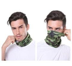 Merco Multipack 4pcs Camouflage večnamenski šal vojska