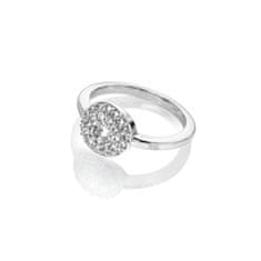 Hot Diamonds Prstan iz čistega srebra Forever DR245 z bleščečim diamantom in topazom (Obseg 51 mm)