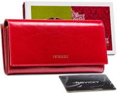 Peterson Žensko usnje denarnico Christine rdeča univerzalna