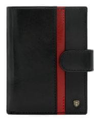 Rovicky Moška usnjena denarnica Biharke črna, rdeča univerzalna