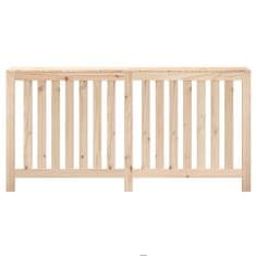 Vidaxl Pokrov za radiator 169x19x84 cm trdna borovina