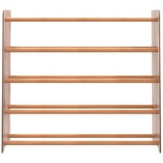 Vidaxl Stojalo za čevlje rjavo 90x24x81 cm inženirski les