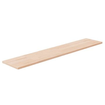 Vidaxl vidaXL Polica, 100x20x1,5 cm, neobdelan masiven hrastov les