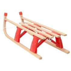 Vidaxl Zložljive sani iz lesa 110 cm