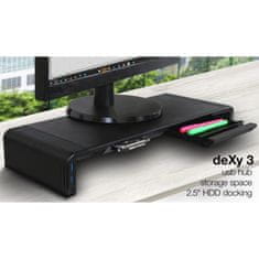 Evolveo DeXy 3 HDD, stojalo za monitor z ohišjem za HDD