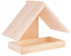 shumee Lesena stenska krmilnica za ptice 26 x 12 x 20 cm