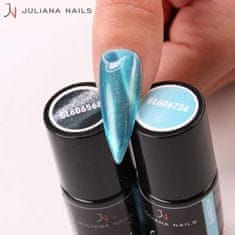 Juliana Nails Gel Lak Glass Effect Blue turkizna No.724 6ml