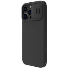 Nillkin camshield magnetni silikonski ovitek iphone 14 pro magnetni magsafe ovitek s pokrovom za kamero črn