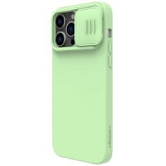 Nillkin camshield magnetni silikonski ovitek iphone 14 pro max magnetni magsafe ovitek s pokrovom za kamero zelen