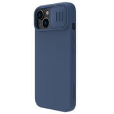 Nillkin camshield magnetni silikonski ovitek iphone 14 magnetni magsafe ovitek s pokrovom za kamero modri