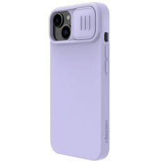 Nillkin camshield magnetni silikonski ovitek iphone 14 plus magnetni magsafe ovitek s pokrovom za kamero vijolične barve