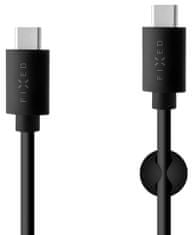 FIXED Dolg podatkovni in polnilni kabel s priključki USB-C/USB-C in podporo PD, USB , 1 2.0, 2 metra, 60 W, FIXD-CC2M-BK črn