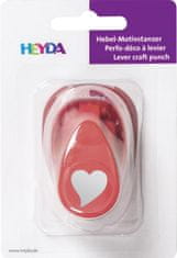 HEYDA dekorativni luknjač velikosti S - elegantno srce 1,7 cm