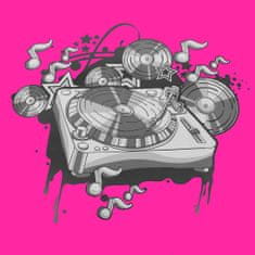Baby Mix Krožnik za sankanje 60 cm MUSIC roza