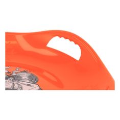 Baby Mix Krožnik za sankanje 60 cm Snežinke MUSIC oranžna