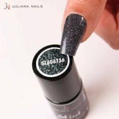 Juliana Nails Gel Lak Reflective Glitter Darkness siva z bleščicami No.736 6ml