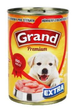 GRAND Dog Cons. Premium Puppy chicken pieces 405g