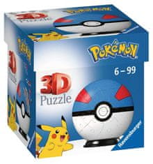 Ravensburger 3D Puzzle-Ball: Pokémon Super Ball 54 kosov