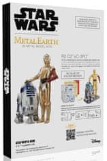 Metal Earth 3D puzzle Vojna zvezd: R2D2 in C-3PO (deluxe set)