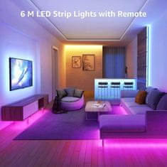 Lepro Set samolepilni 5050 SMD LED trak 6m spreminjajoče barve IP20