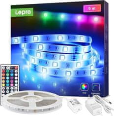Lepro Set samolepilni 5050 SMD LED trak 9m spreminjajoče barve IP20