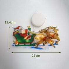 Volino Božični LED obesek za na steklo VP-EL Reindeer