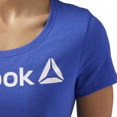 Reebok Majice obutev za trening modra XS Scoop Neck
