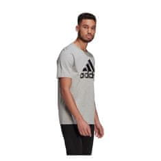 Adidas Majice obutev za trening siva XL Essentials Big Logo