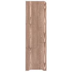 Greatstore Stojalo za čevlje rjavo 65x24x81 cm inženirski les