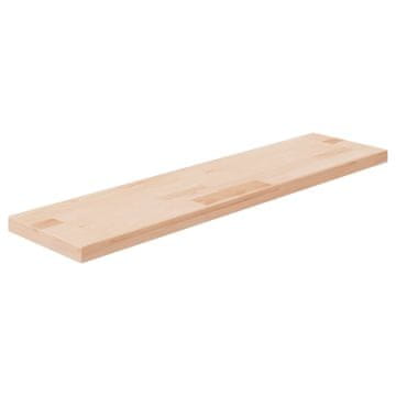 Vidaxl vidaXL Polica, 80x20x2,5 cm, neobdelan masiven hrastov les