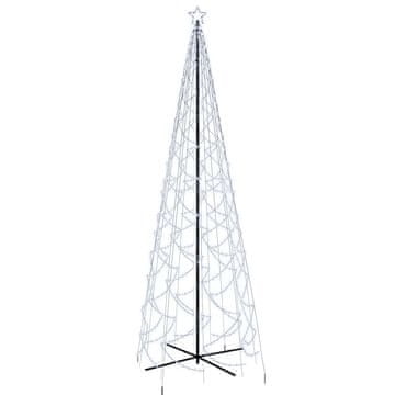Vidaxl Novoletna jelka stožec 1400 hladno belih LED lučk 160x500 cm