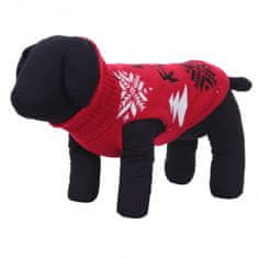 RUKKA PETS Pulover za psa Merry rdeča XXS rdeča
