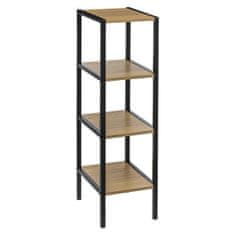 Northix Odlagalni regal s 4 policami - 22 x 28 x 80 cm 